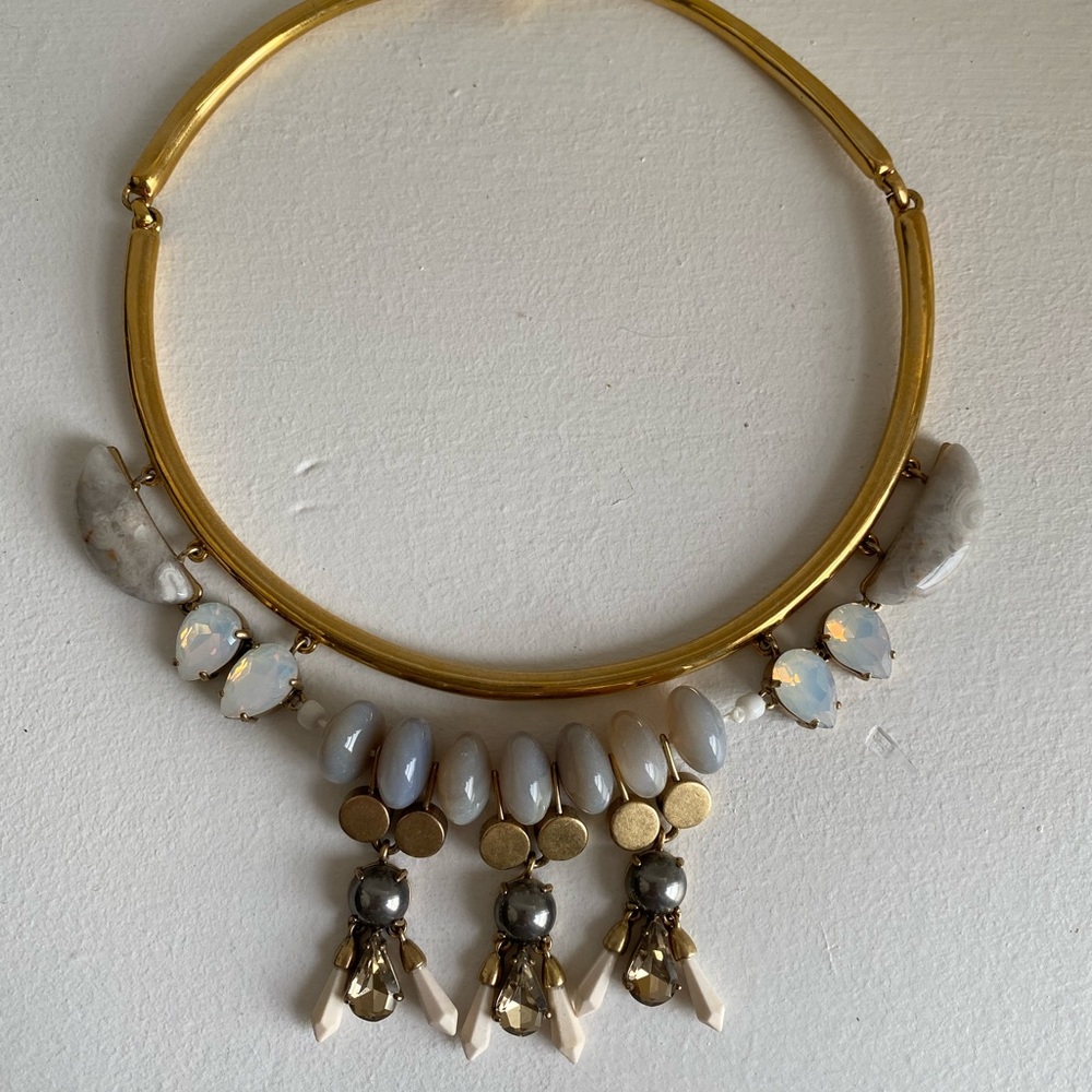 J Crew Stone Collar Necklace